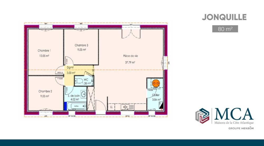 vente Maison - 4 pièce(s) - 80 m² Laruscade (33620)