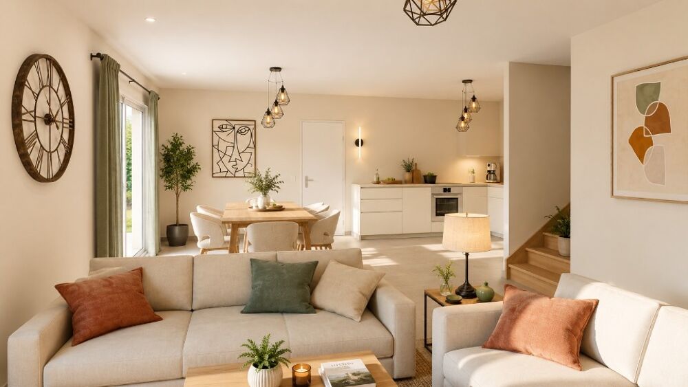 A vendre maison neuve 3 chambres à construire à Montpeza....