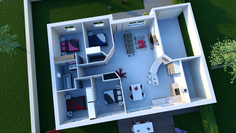 vente Maison - 4 pièce(s) - 100 m² Champagné (72470)