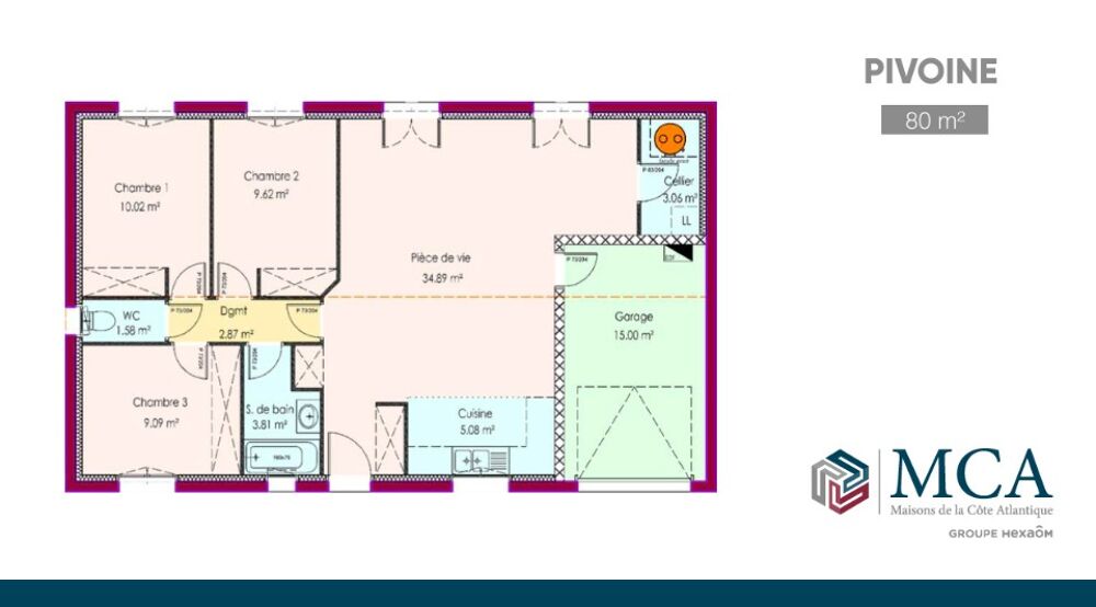 vente Maison - 4 pièce(s) - 80 m² Aubie-et-Espessas (33240)