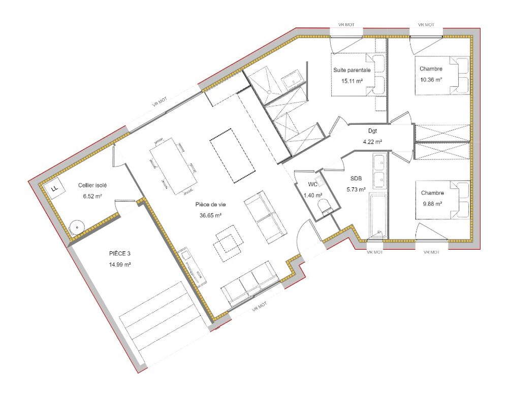 vente Maison - 6 pièce(s) - 90 m² Saint-Venant (62350)