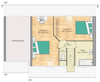  Maison  vendre 5 pices 76 m