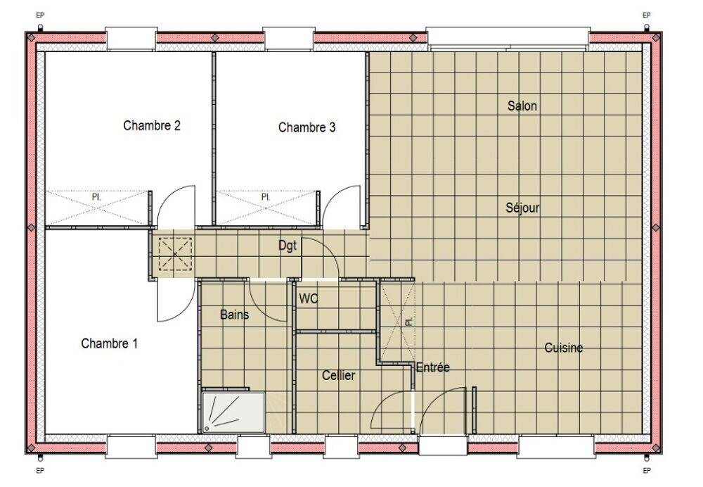 MAISON NEUVE 5 PIÈCES 77 M² À YVRÉ-L'ÉVÊQUE PROCHE GARE<....