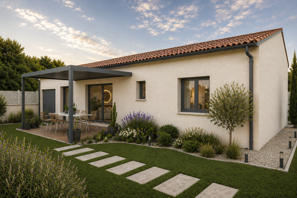 GRANGES LES BEAUMONT Lotie au milieu des champs....