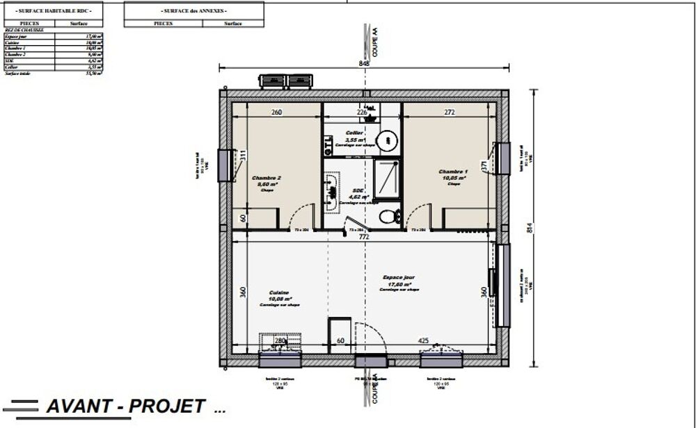 MAISON À CONSTRUIRE DE 55 M² IDÉALEMENT SITUÉE À CROSMIÈ....