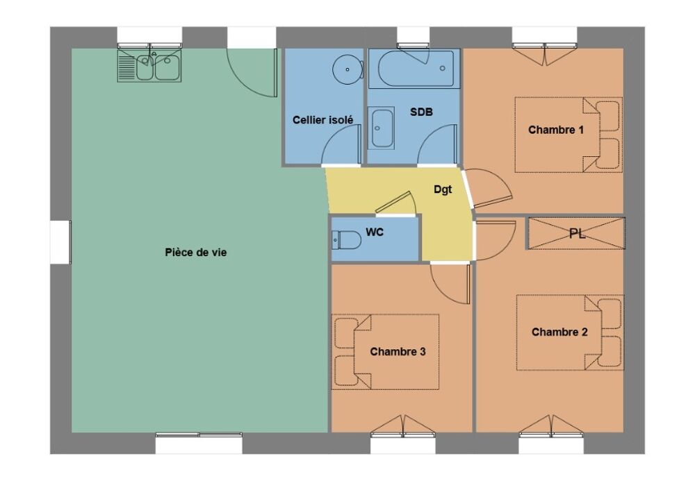 vente Maison - 4 pièce(s) - 70 m² Vallet (44330)