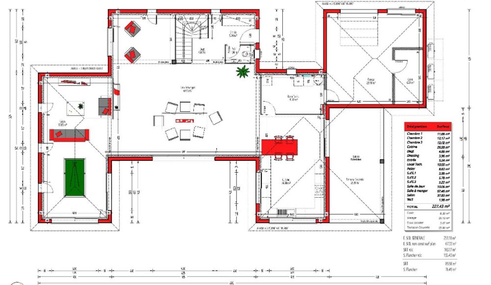 vente Maison - 4 pièce(s) - 227 m² Jonzac (17500)