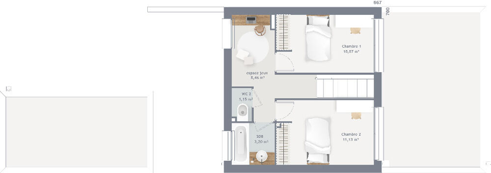 vente Maison - 6 pièce(s) - 90 m² Le Châtelet-en-Brie (77820)
