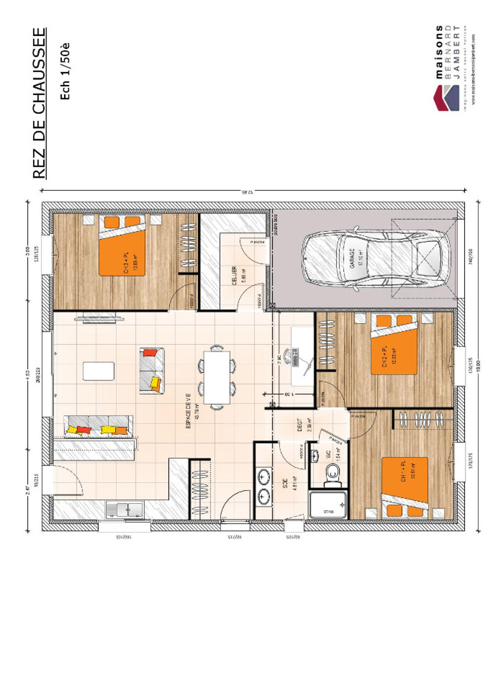 vente Maison - 5 pièce(s) - 90 m² Gesté (49600)