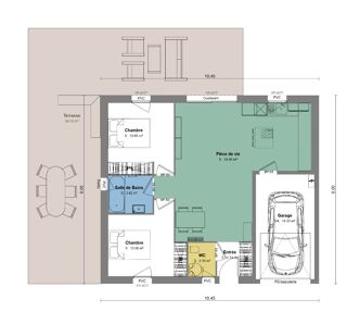  Maison à vendre 3 pièces 65 m²
