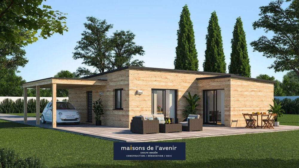 MAISON À CONSTRUIRE 90 M² A OSSATURE BOIS AVEC 4 PIÈCES ....