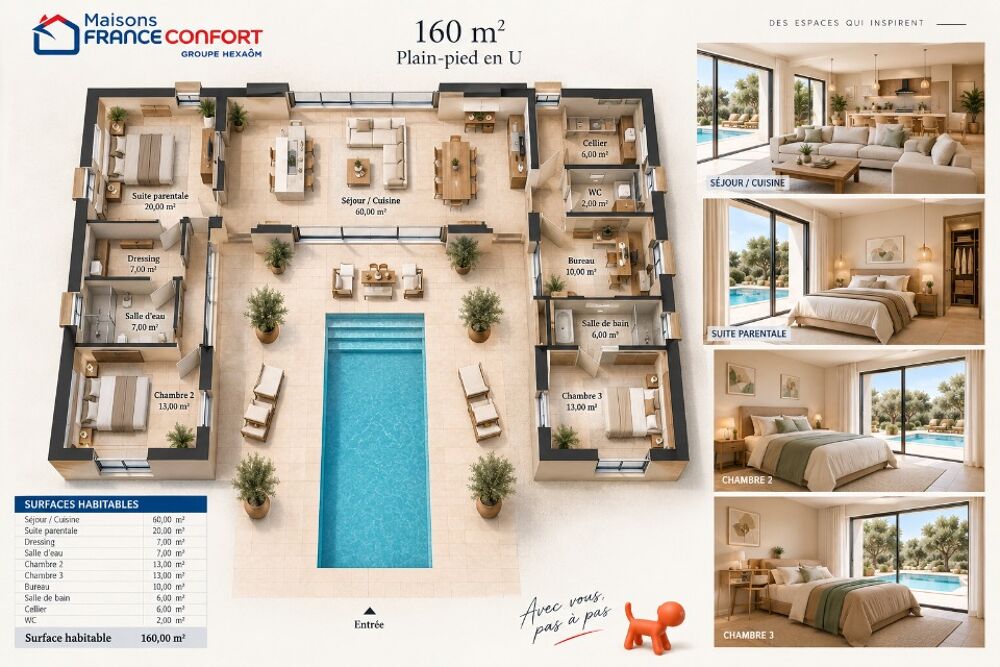 vente Maison - 4 pièce(s) - 160 m² Aix-en-Provence (13090)