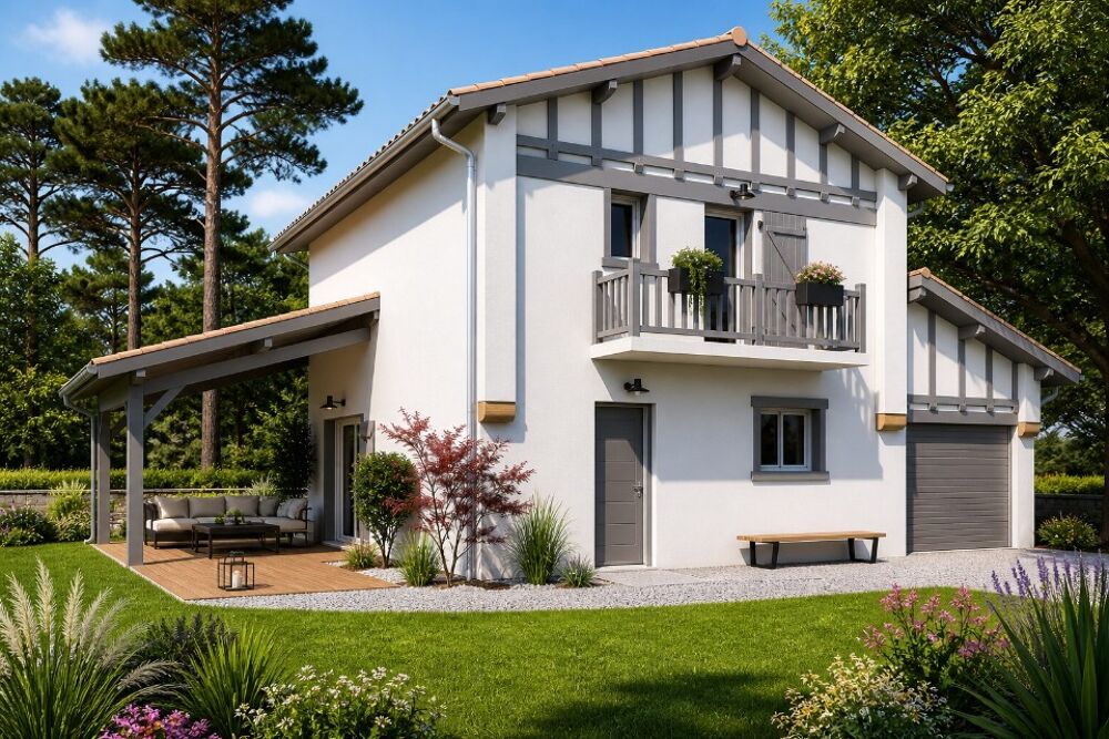 Villa Néréa + terrain à Soustons - Cadre naturel préserv....