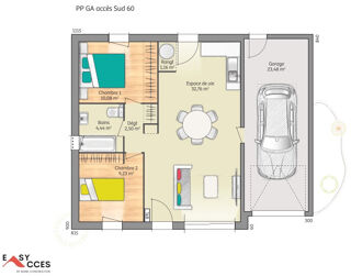  Maison 3 pices 60 m Laign-en-belin