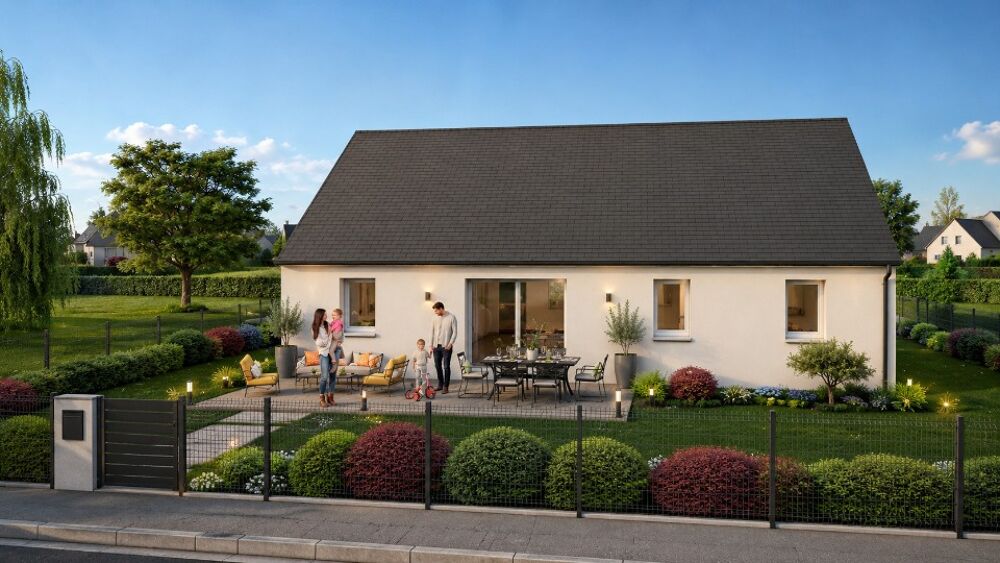 Voici une belle maison de 107m² à construire, comprenant....