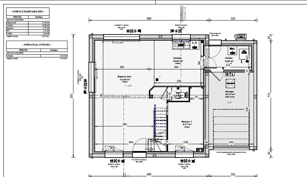 vente Maison - 5 pièce(s) - 100 m² Bonchamp-lès-Laval (53960)