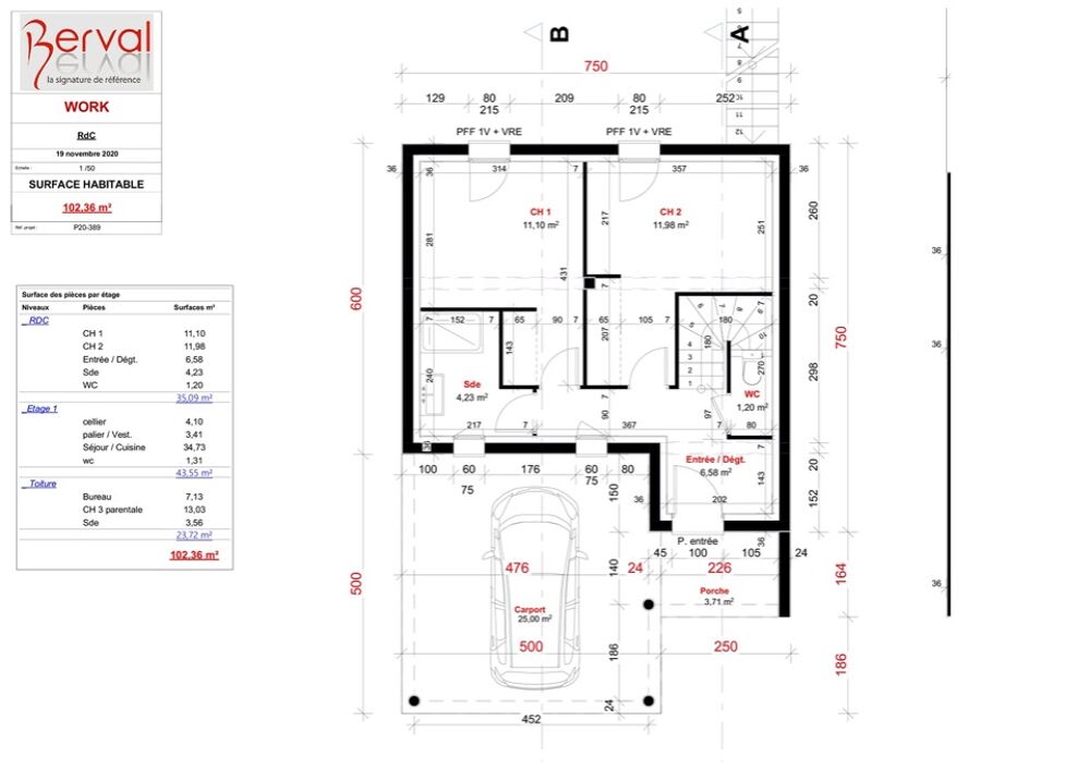 Maison individuelle Jardin plat de 217m2. ....