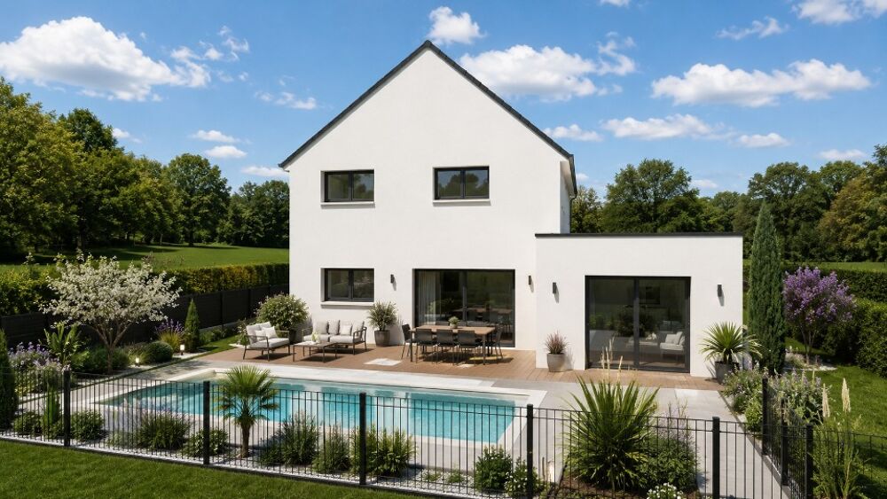 Belle maison moderne à construire de 149 m² offrant 4 ch....