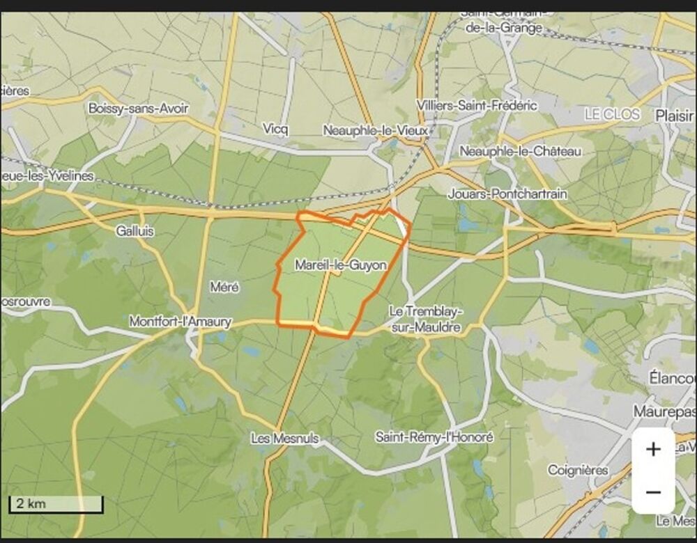 vente Terrain - 612 m² Mareil-le-Guyon (78490)