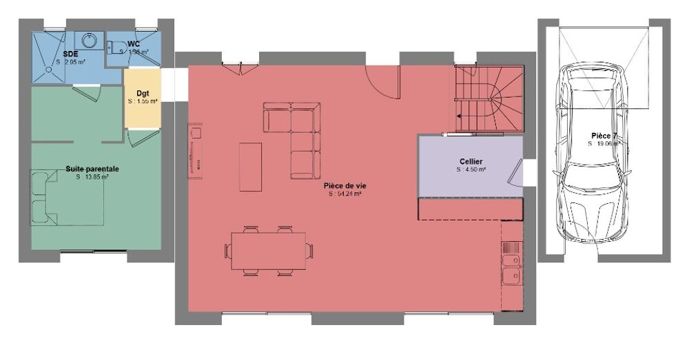 Bastide contemporaine - 130 m² habitables avec garage ac....