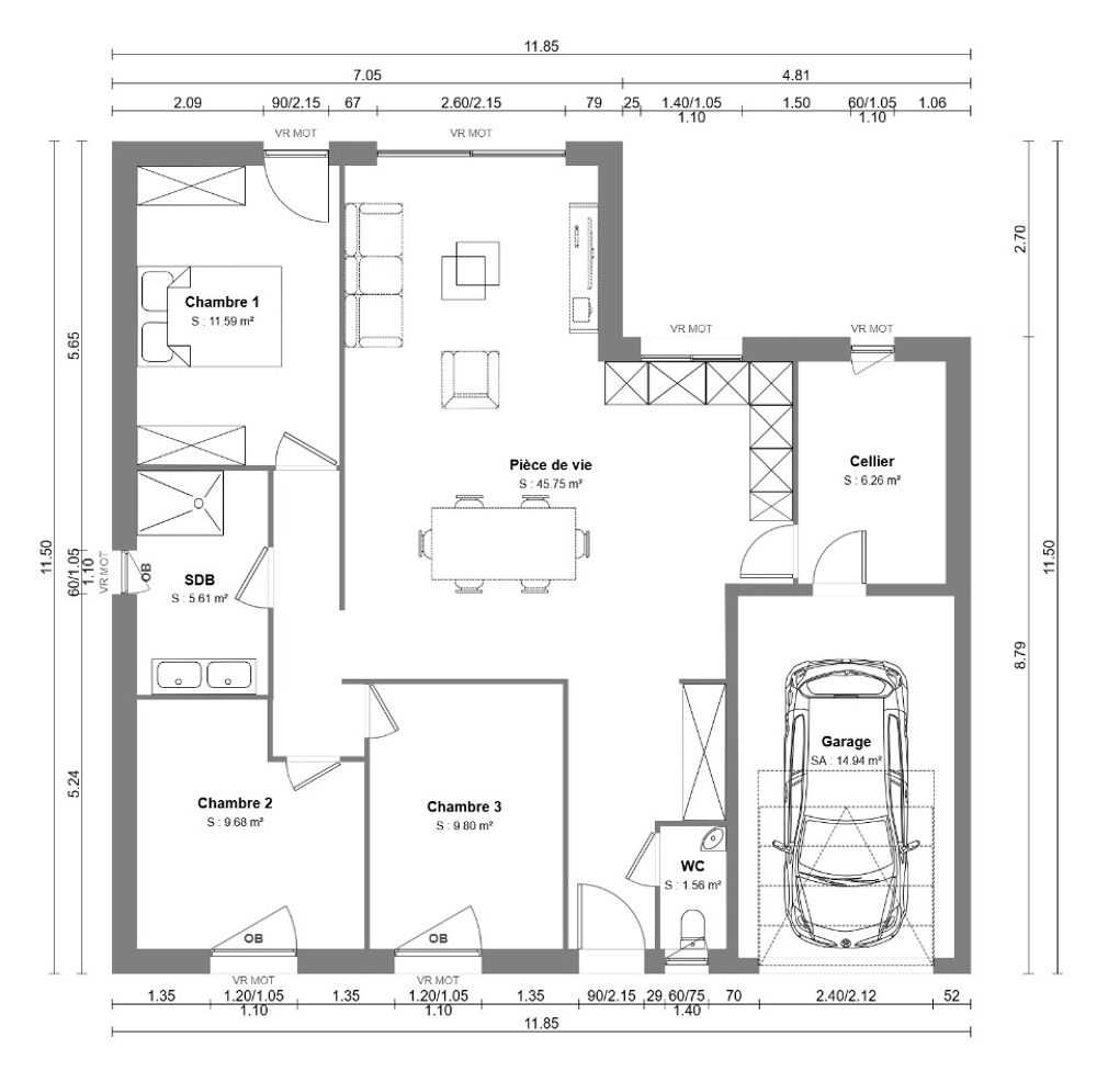 Maison à construire à Rumilly EMPLACEMENT PRIVI....