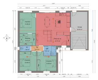  Maison � vendre 4 pi�ces 85 m�