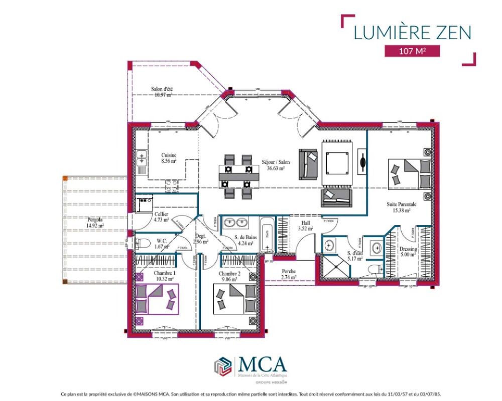 Maison F4 (107 m²) en vente à Damazan Proche d'Agen ....