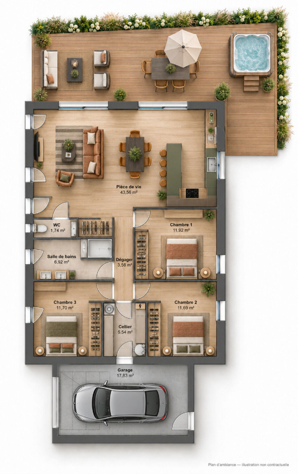 vente Maison - 5 pièce(s) - 90 m² Nempont-Saint-Firmin (62180)