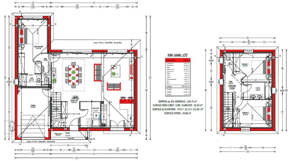 Villa Evolys + terrain à Capbreton - Quartier recherché,....