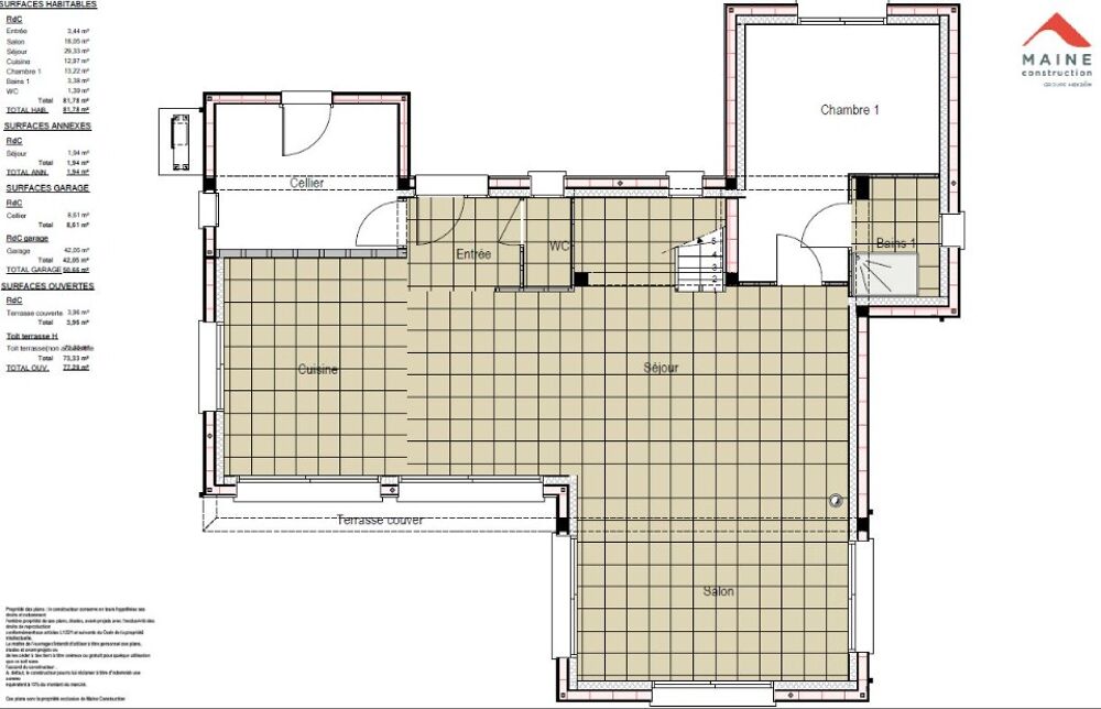 vente Maison - 5 pièce(s) - 144 m² Champagné (72470)