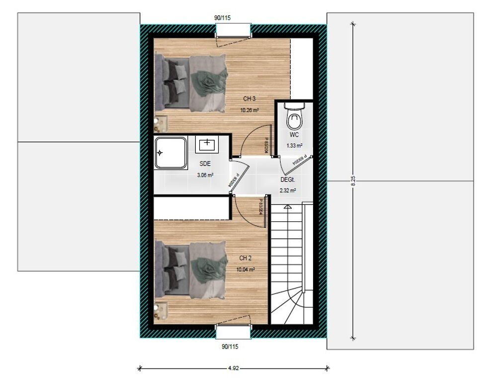 vente Maison - 5 pièce(s) - 84 m² Rablay-sur-Layon (49750)