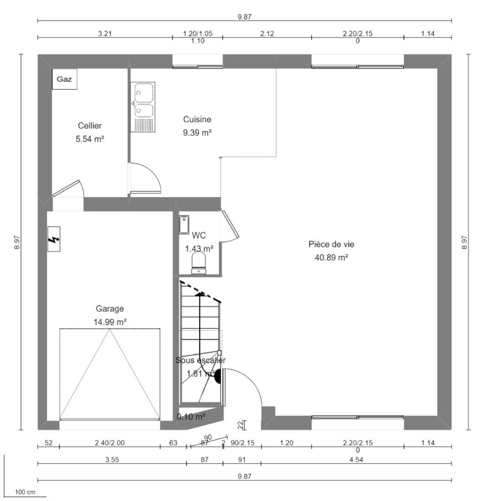 Maison à combles de 100m2 à construire à Arleux <BR/....