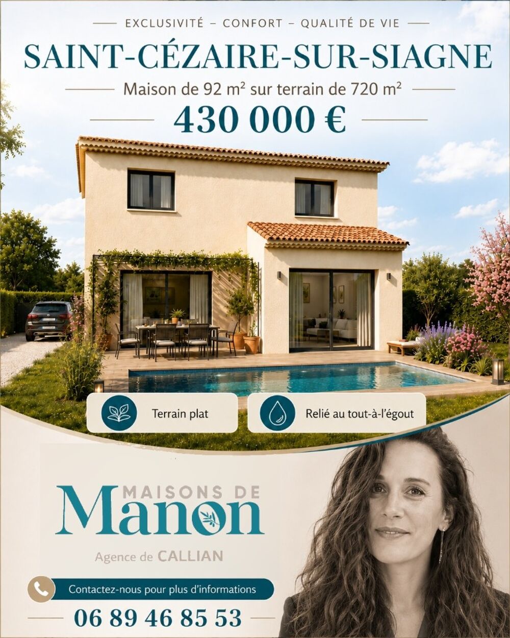 vente Terrain - 850 m² Saint-Cézaire-sur-Siagne (06530)