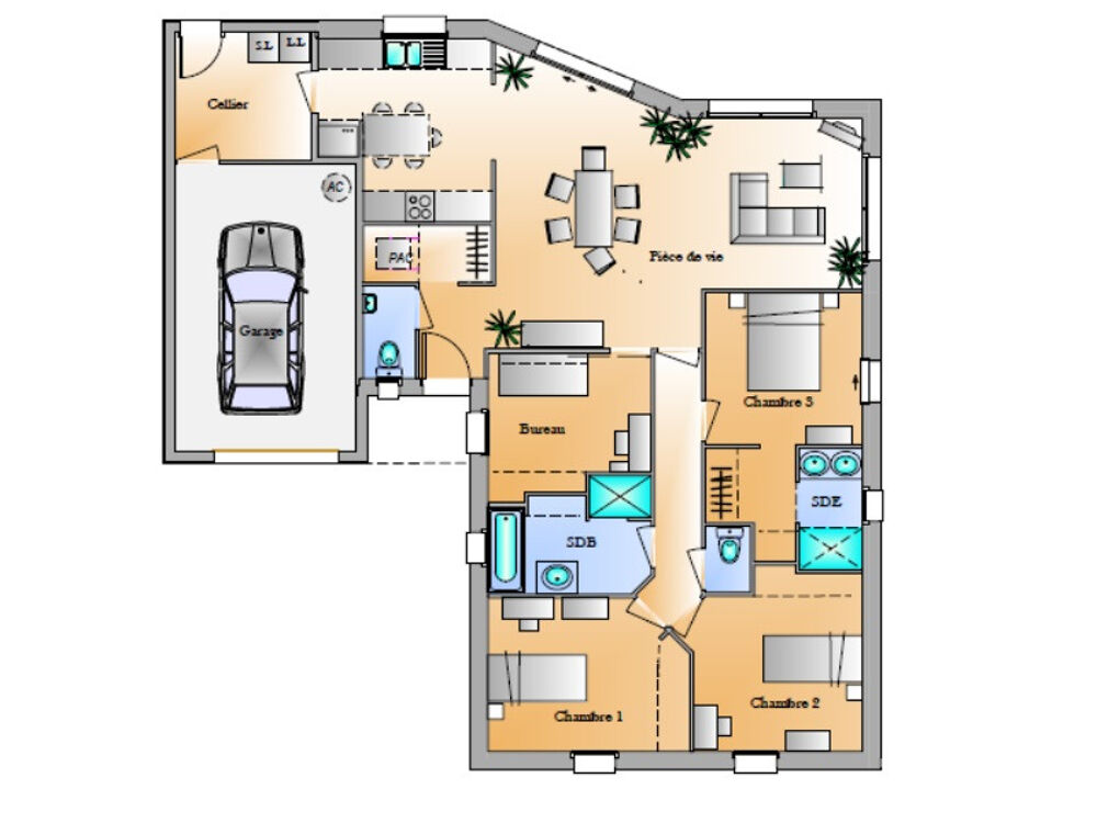 Maison de 5 pièces (106 m²) en vente à Saint-Jean-de-Mon....