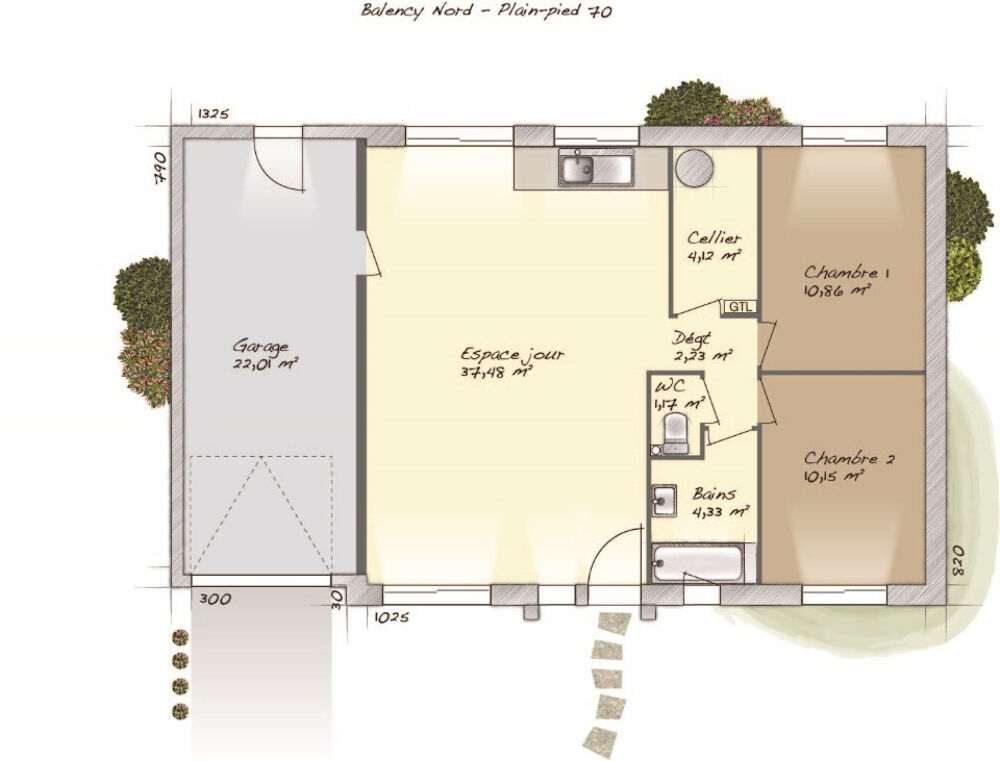 Maison T4 (70 m²) en vente à Courdimanche Paris à 40....