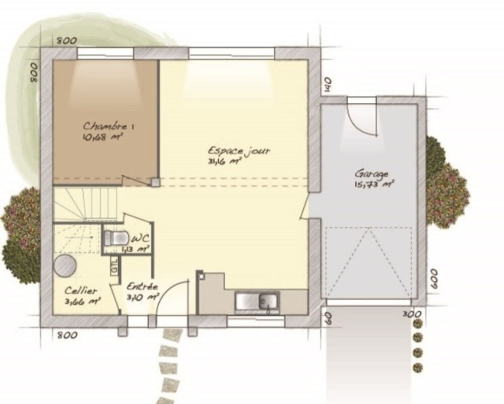 MAISON À CONSTRUIRE 6 PIÈCES - 98 M² À FRESNES ....