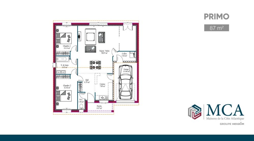 vente Maison - 4 pièce(s) - 87 m² Salies-de-Béarn (64270)