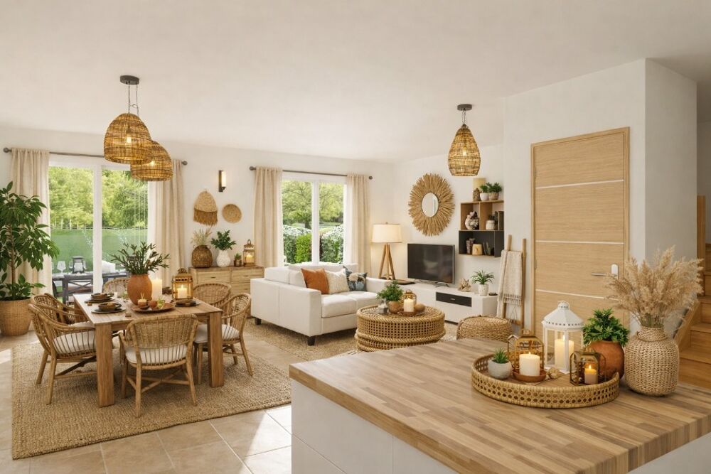 A vendre maison neuve 3 chambres à construire à Montpeza....