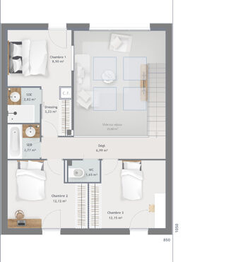  Maison à vendre 6 pièces 105 m²