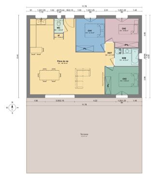  Maison � vendre 4 pi�ces 80 m�