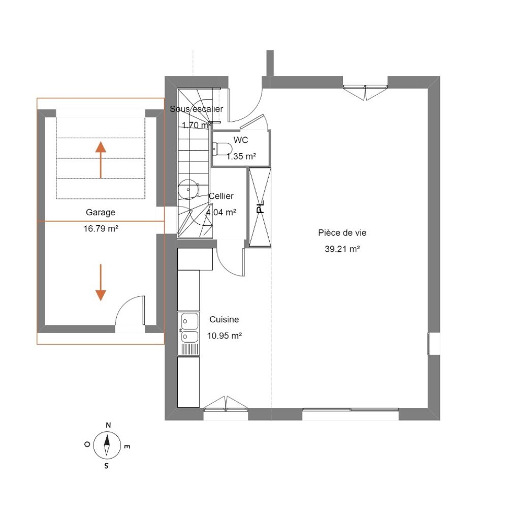 vente Maison - 5 pièce(s) - 113 m² Saint-Quentin-la-Poterie (30700)