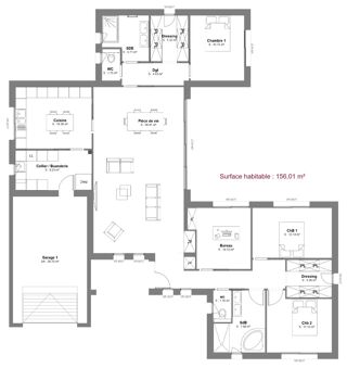  Maison 6 pièces 156 m² Marseilles-lès-aubigny