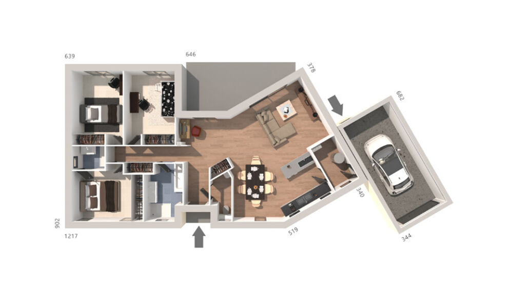 MAISON À CONSTRUIRE DE 100 M² PROCHE DE MONTPELLIER, 4 P....