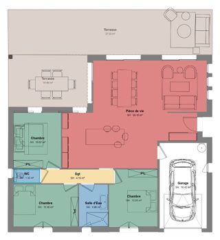  Maison 4 pièces 93 m² Vagnas