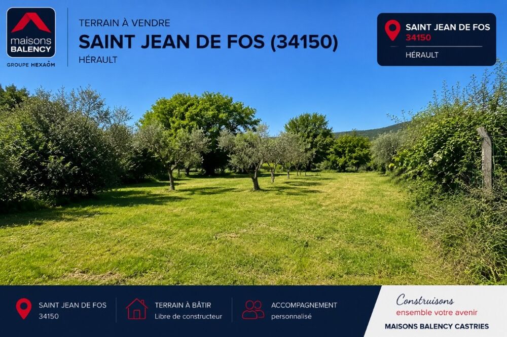vente Terrain - 368 m² Saint-Jean-de-Fos (34150)