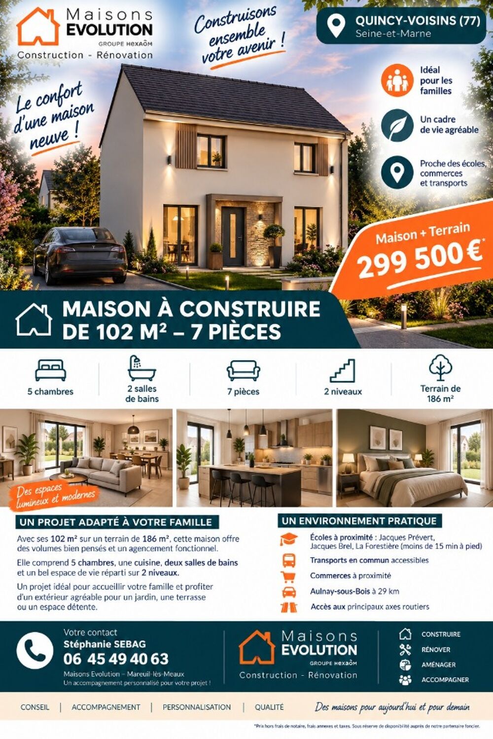 🌟 MAISON NEUVE 102 m² - 7 PIÈCES - QUINCY‑....