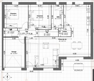  Maison 4 pi�ces 70 m� Angliers