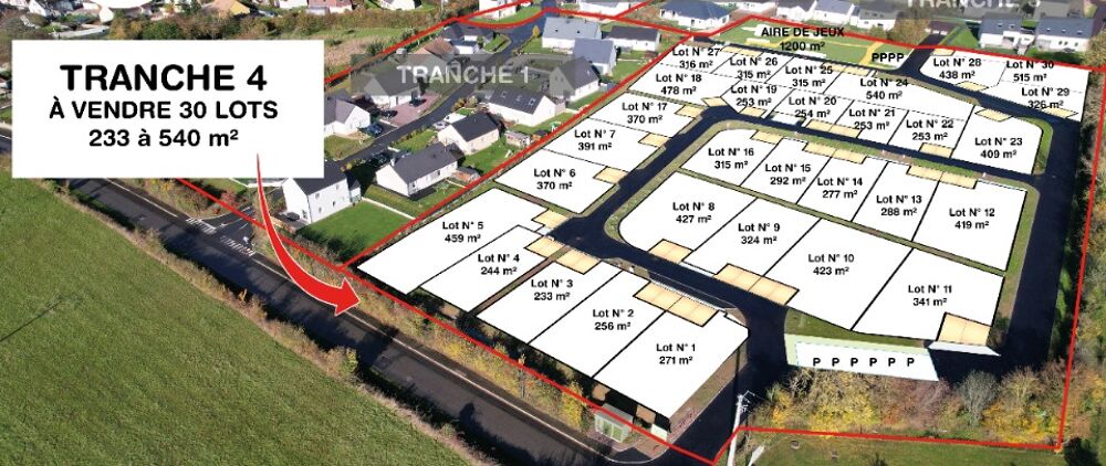 vente Terrain - 315 m² Aunay-sur-Odon (14260)