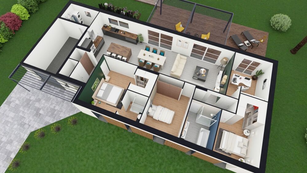 vente Maison - 7 pi�ce(s) - 125 m� Mont-Bernanchon (62350)