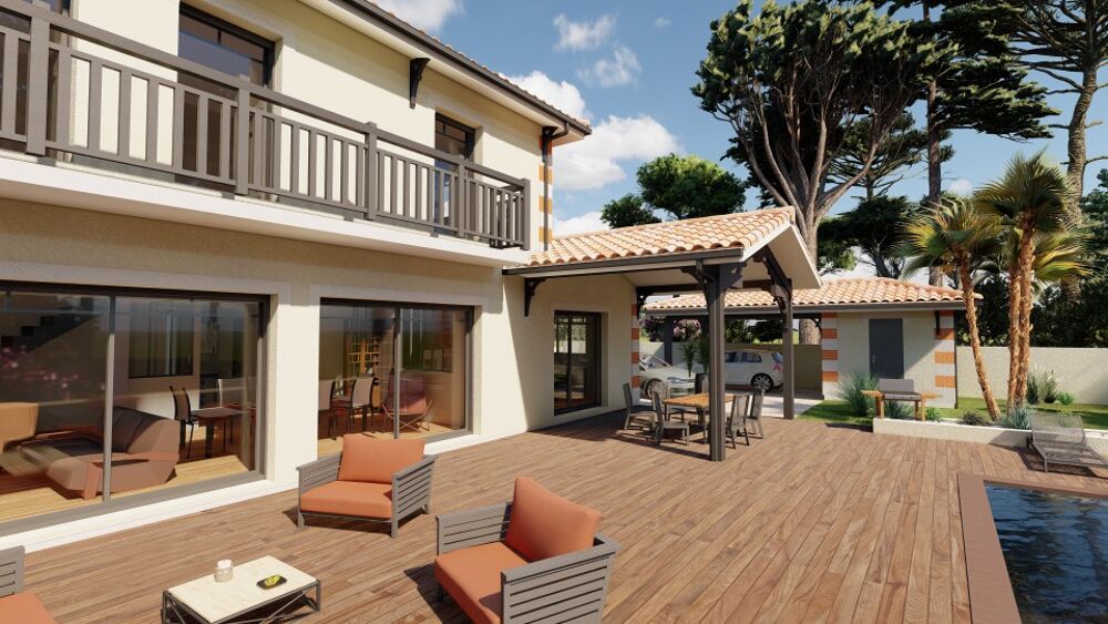 Sur un terrain de 800 m² dans un quartier calme et reche....